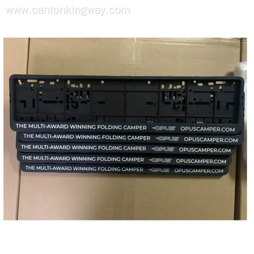 High performance plastic license plate frame